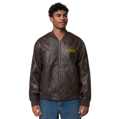 Leather Bomber Jacket